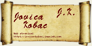 Jovica Kobac vizit kartica